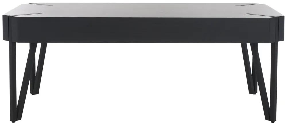 Liann Rustic Midcentury Wood Top Coffee Table