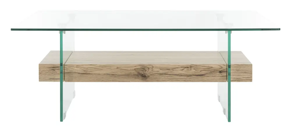 Kayley Rectangular Modern Glass Coffee Table