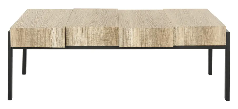 Alexander Rectangular Contemporary Rustic Coffee Table