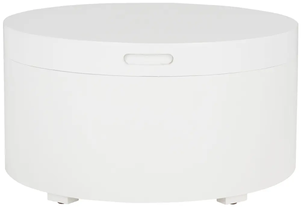 Rafaela Round Tray Top Coffee Table With Storage