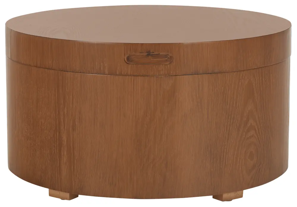 Rafaela Round Tray Top Coffee Table With Storage