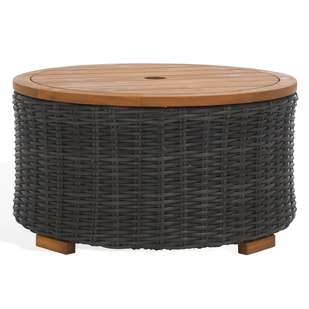 Anguilla Wicker Storage Outdoor Coffee Table
