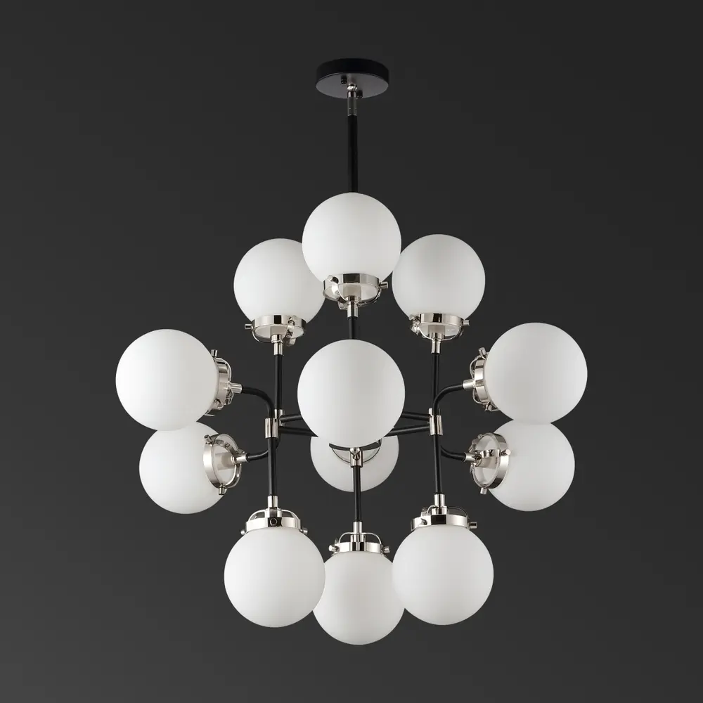 Cullen White Glass Chandelier