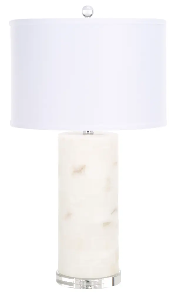 Massey Round Alabaster Table Lamp