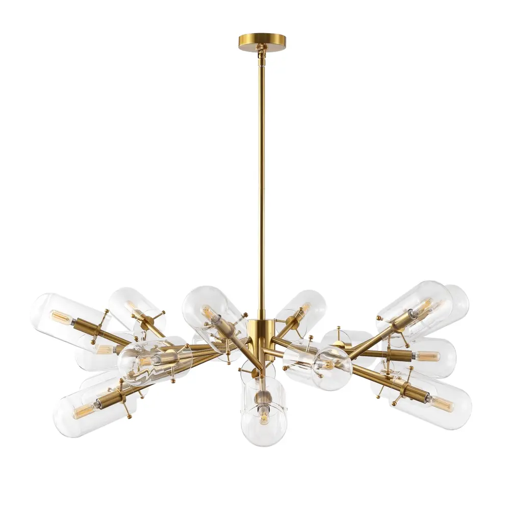 Tessalyn Glass And Metal Chandelier