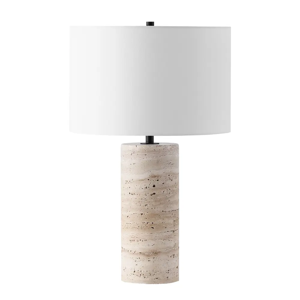 Rynetta Travertine Table Lamp