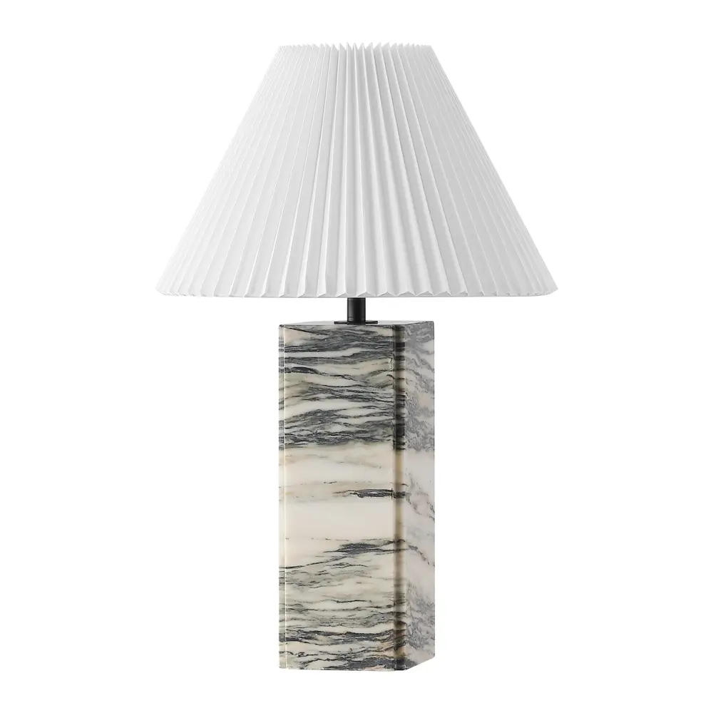 Mackenzie Square Marble Table Lamp
