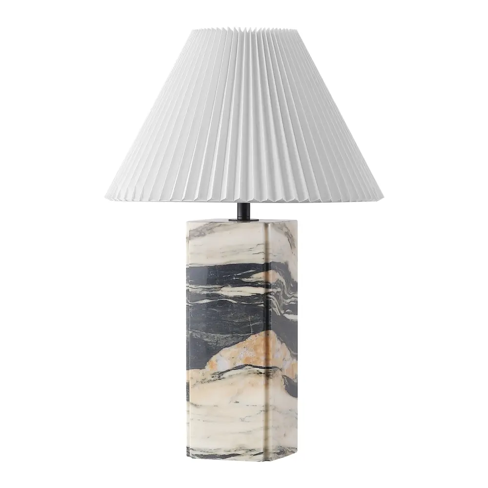 Mackenzie Square Marble Table Lamp