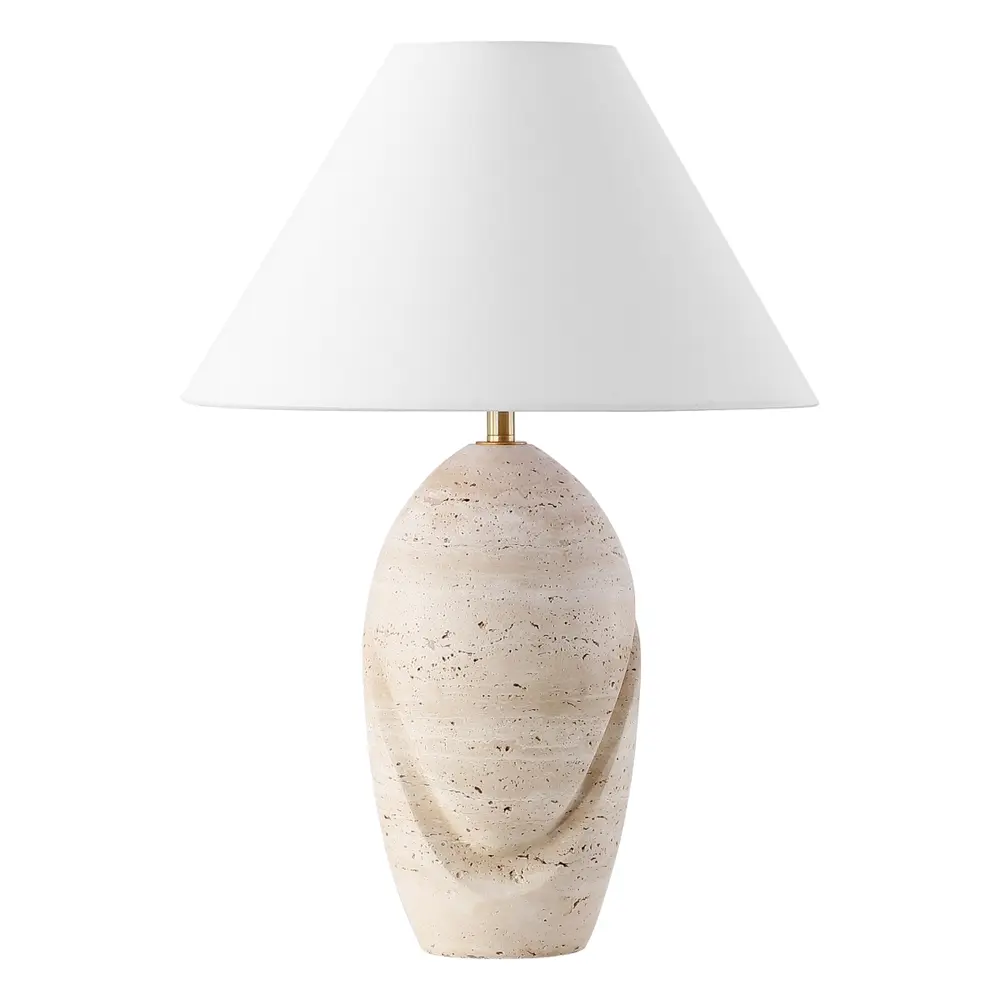 Janette Travertine Table Lamp