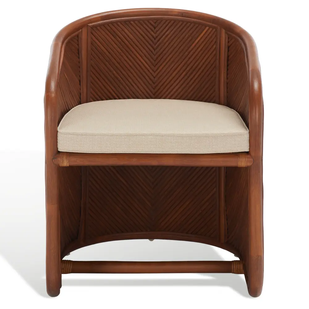 Barnette Rattan Pole Accent Chair