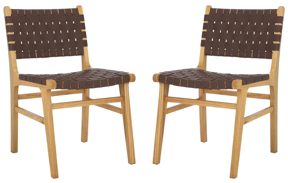 Taika Woven Leather Dining Chair