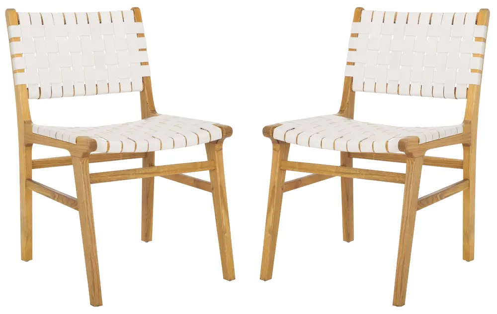 Taika Woven Leather Dining Chair