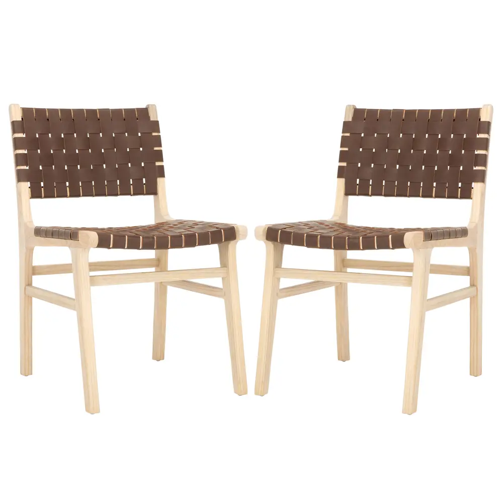 Taika Woven Leather Dining Chair