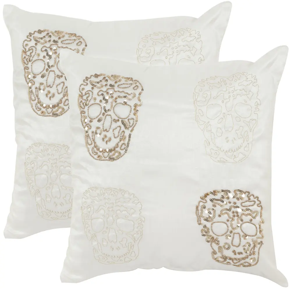 Quatre Skull  Pillow