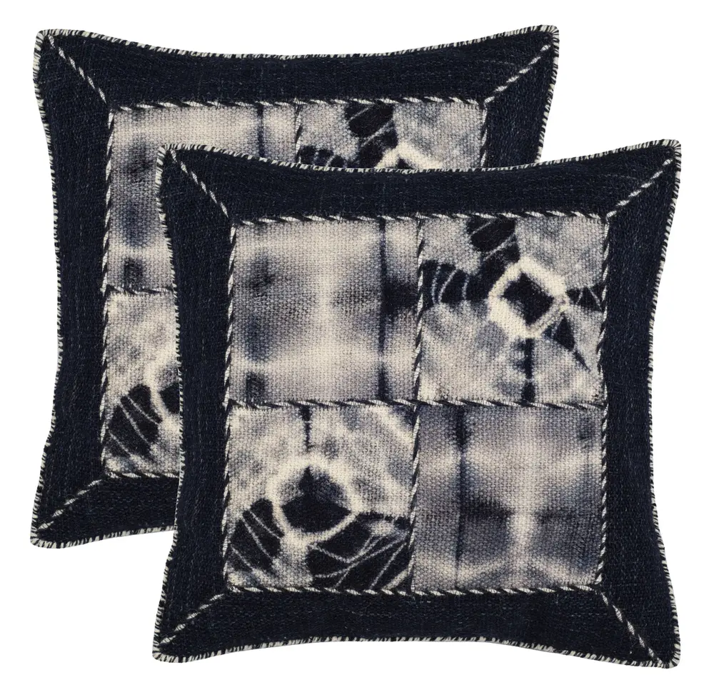 Dip Dye Quartre Patch Pillow