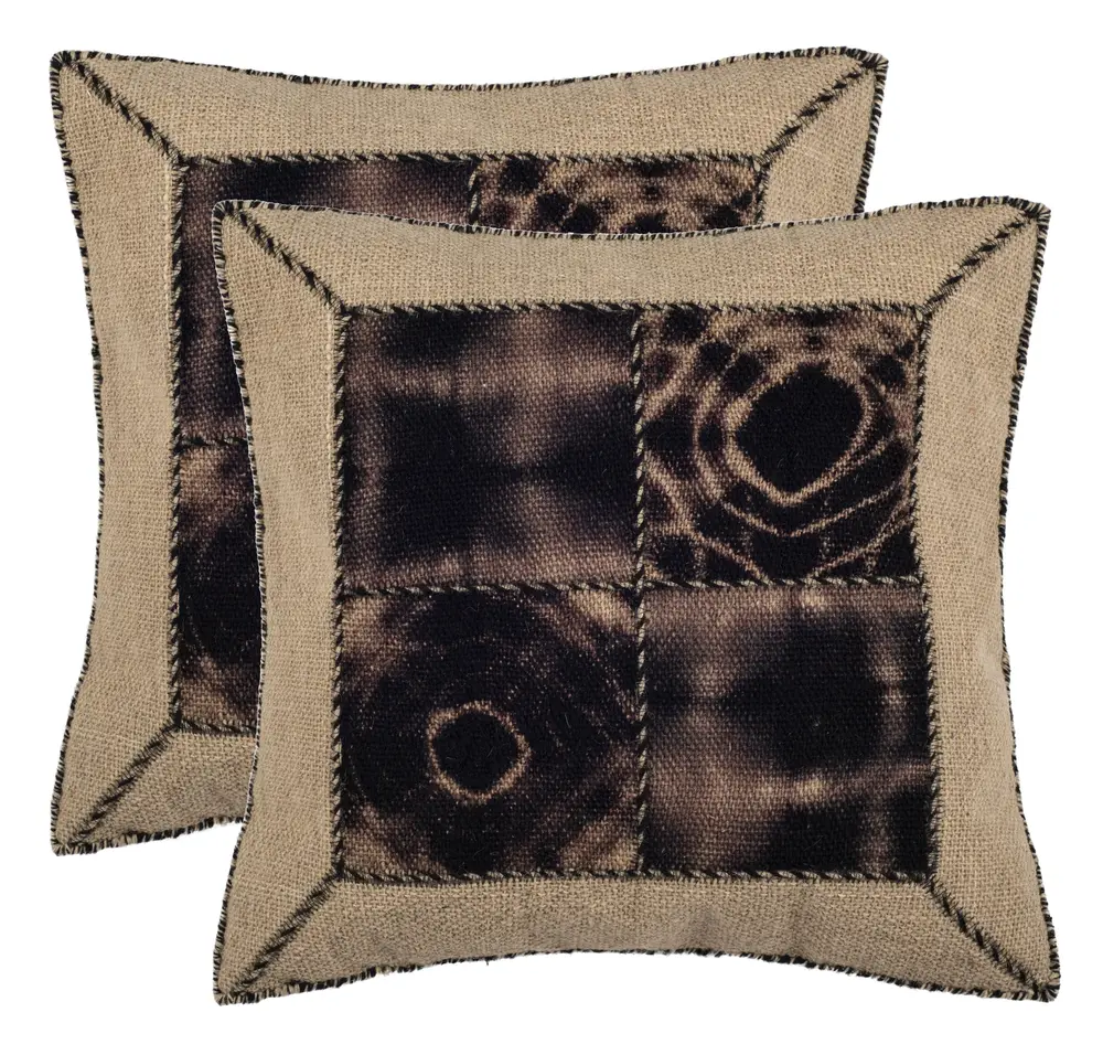 Dip Dye Quartre Patch Pillow