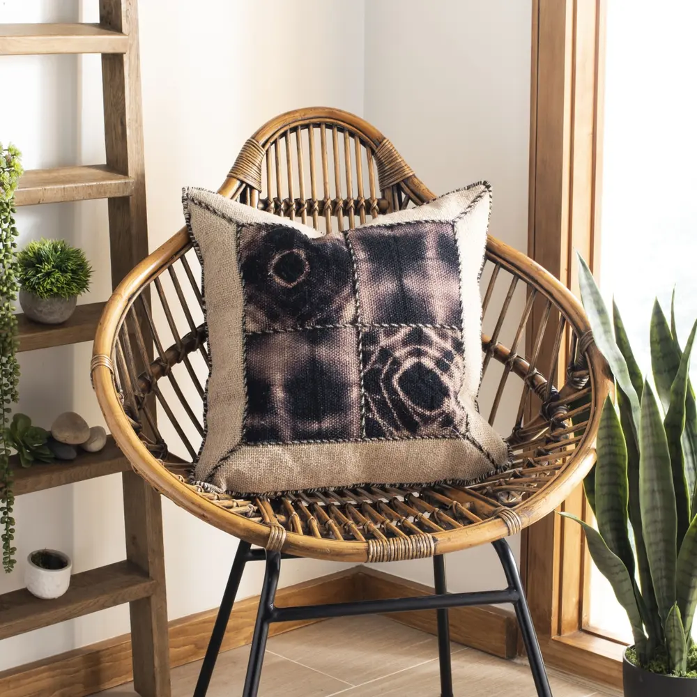 Dip Dye Quartre Patch Pillow