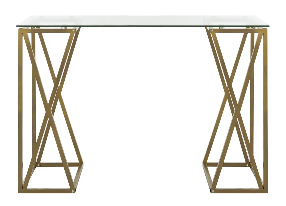 Theresa Glass Top Desk