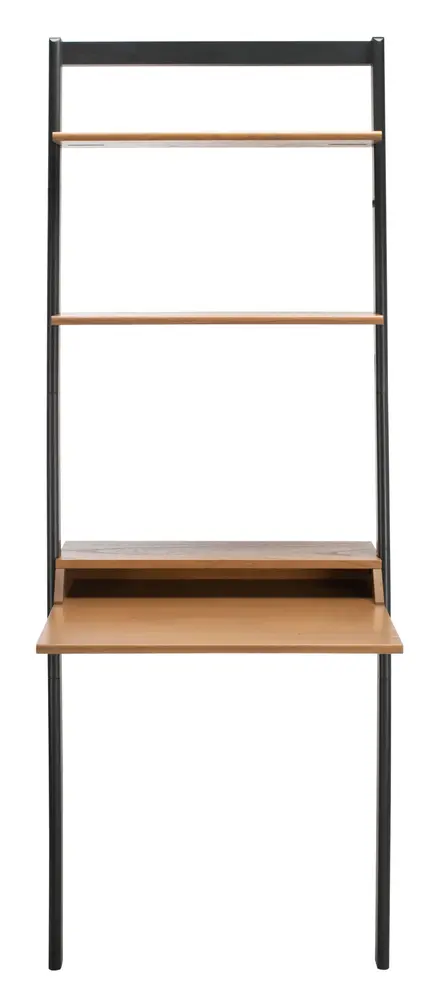 Pamella 2 Shelf Leaning Desk