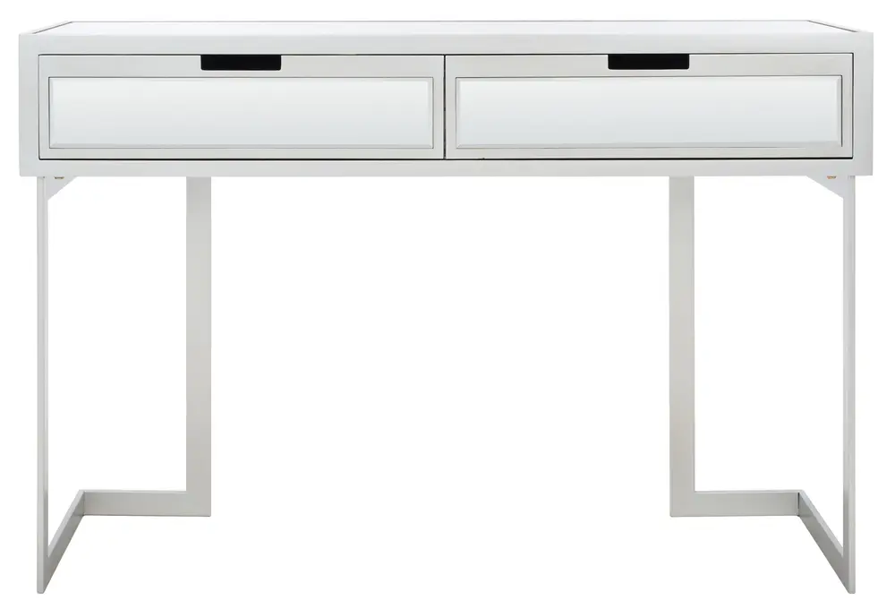 Enzo 2 Drawer Mirrored Desk