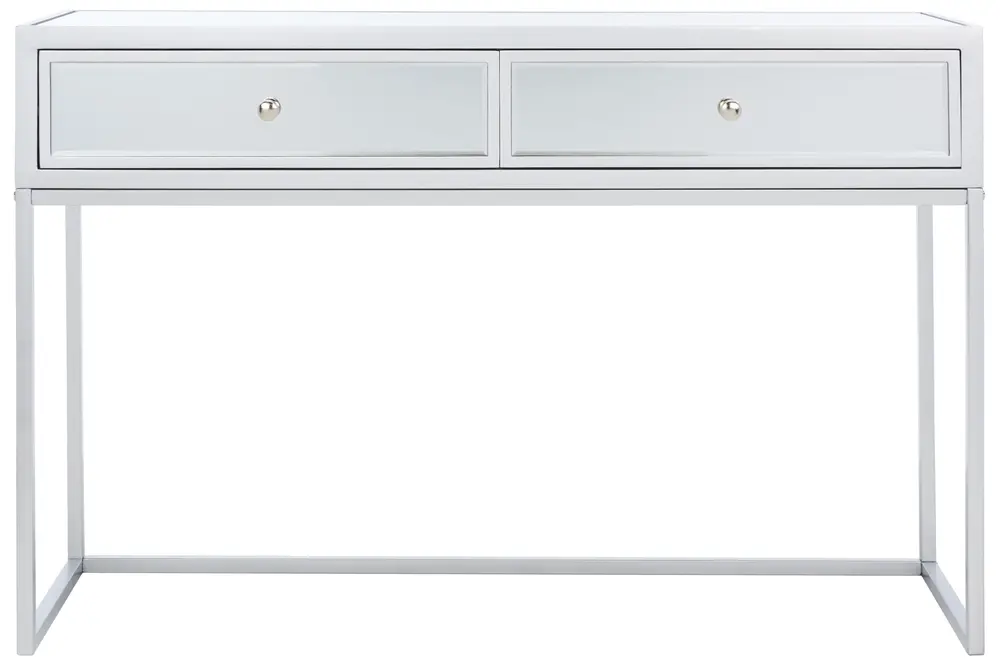 Aster 2 Drawer Mirrored Desk