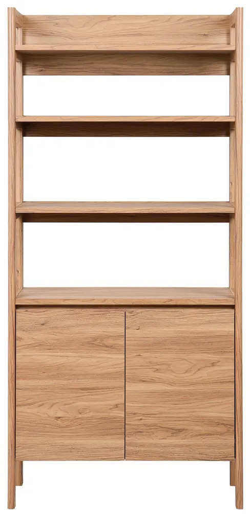 Glapelle 4 Shelf 2 Door Bookcase