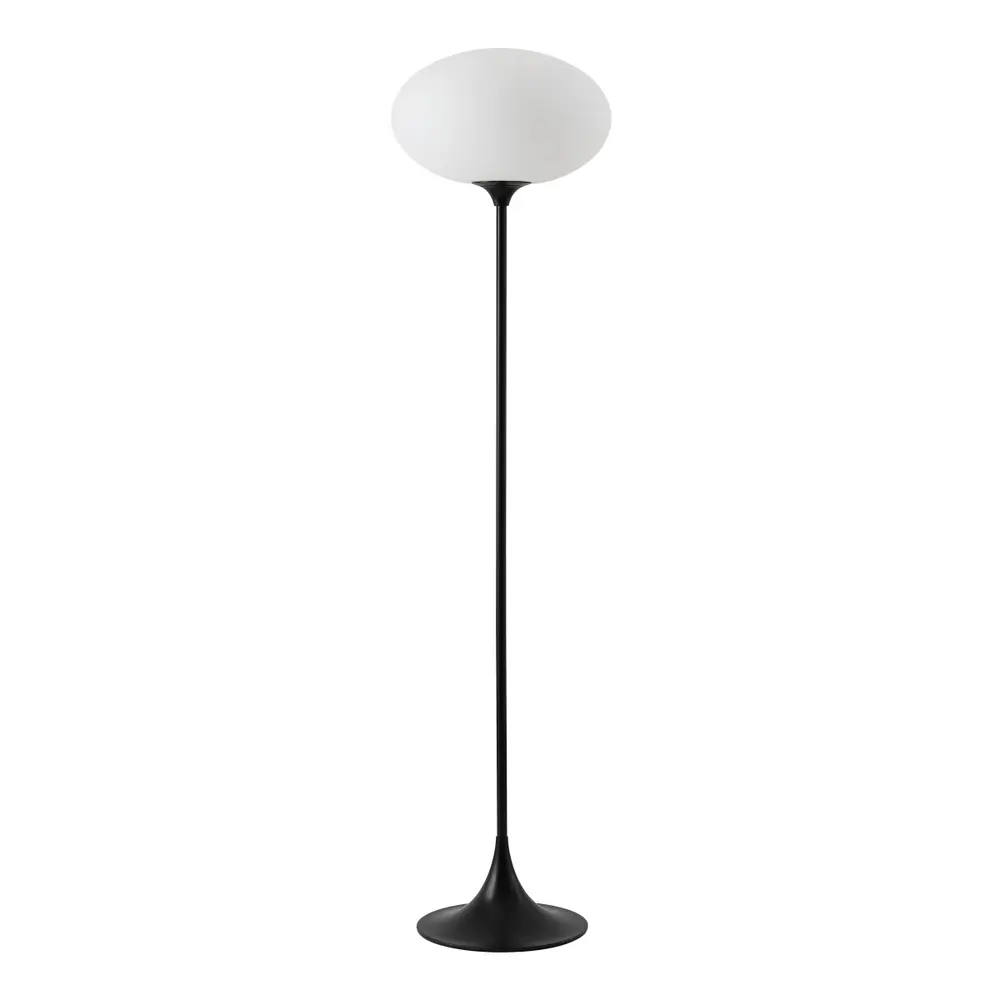Nomi, 63.25 Inch, Black, Metal/Glass Floor Lamp