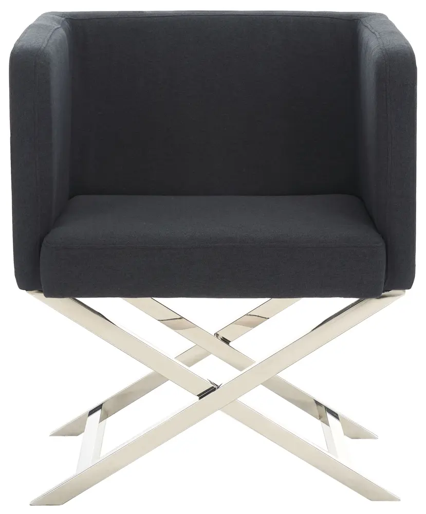 Celine Chrome Cross Leg Chair