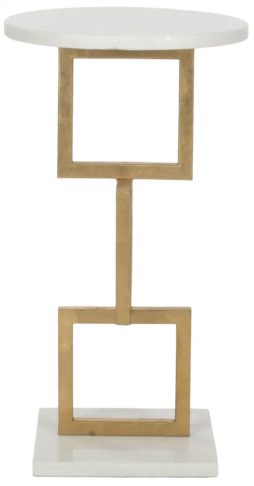 Cassidy Silver Leaf Accent Table