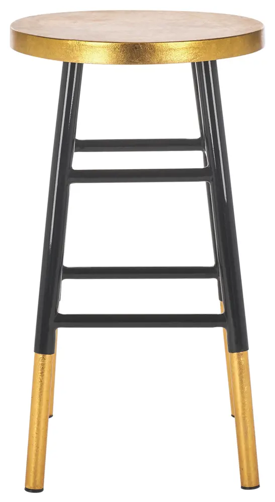 Emery Dipped Gold Leaf Counter Stool