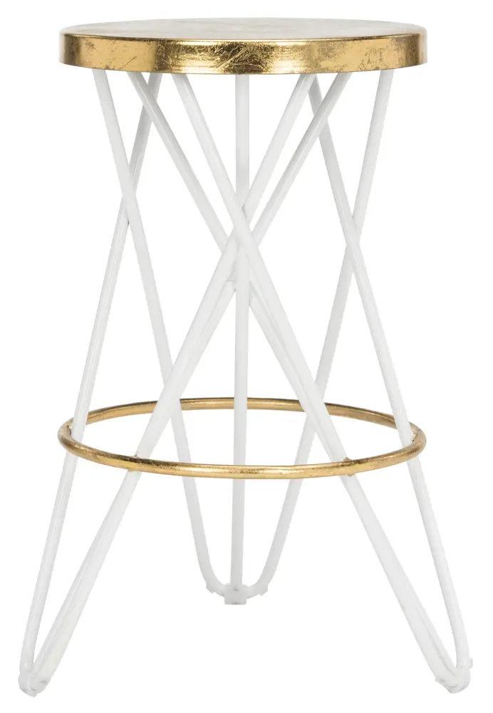 Lorna Gold Leaf Counter Stool