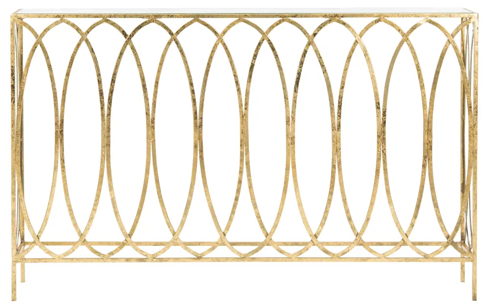 Carina Oval Ringed Console Table