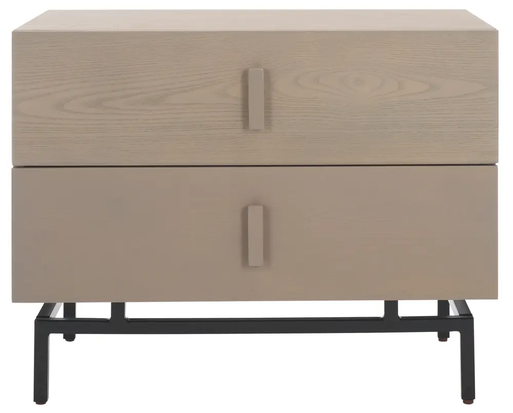 Herschel Mid Century Scandinavian Lacquer Two Drawer Cabinet