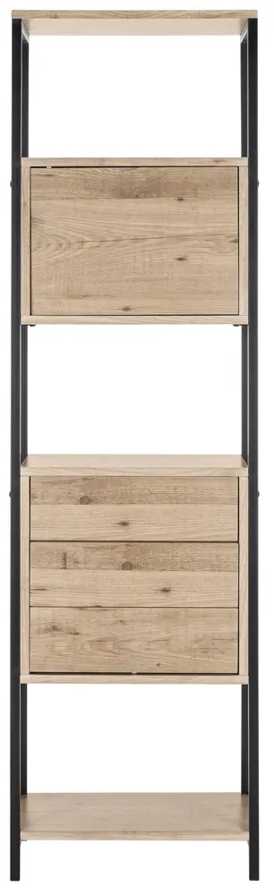 Gabrielle Retro Mid Century Wood Etagere