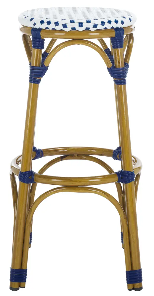 Kipnuk Stool Blue/White (Indoor/Outdoor)