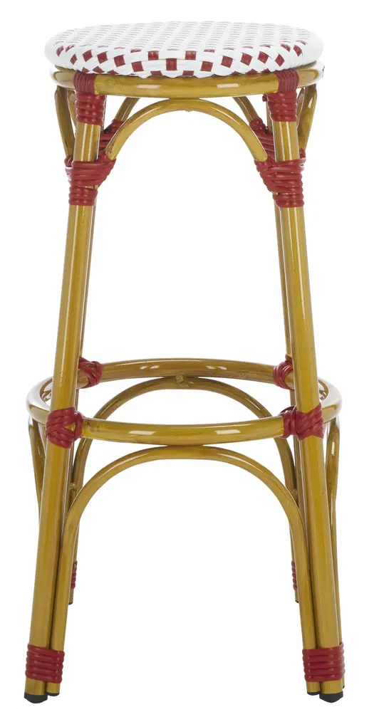 Kipnuk Stool Red/White (Indoor/Outdoor)