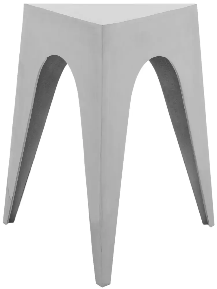 Indium Triangle Aluminum Side Table