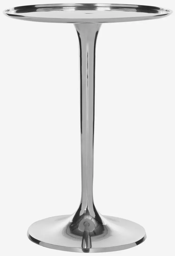 Platina Round Top Sleek Table