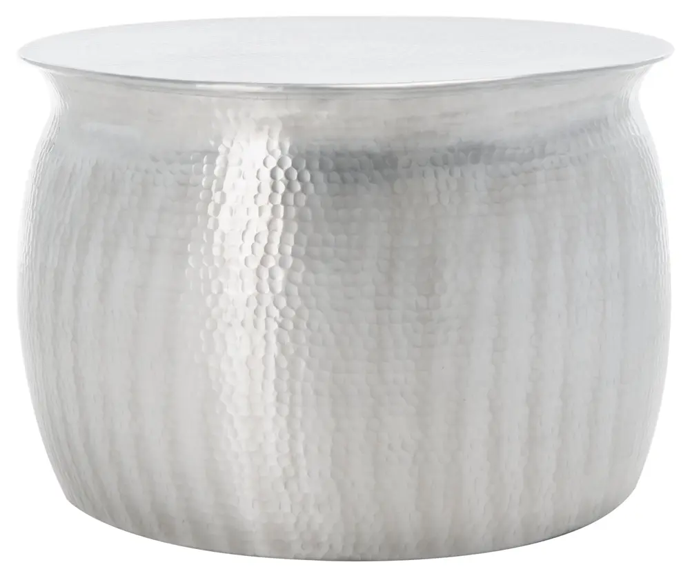 Aztec Hammered Metal Table Stool