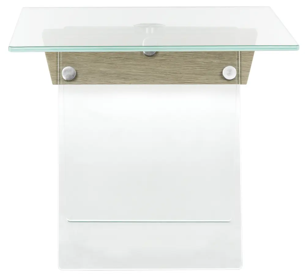 Modern Glass Loft Accent Table