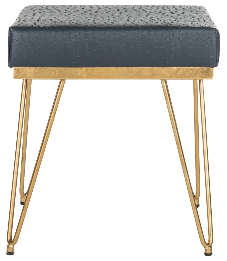 Jenine Vegan Ostrich Square Bench