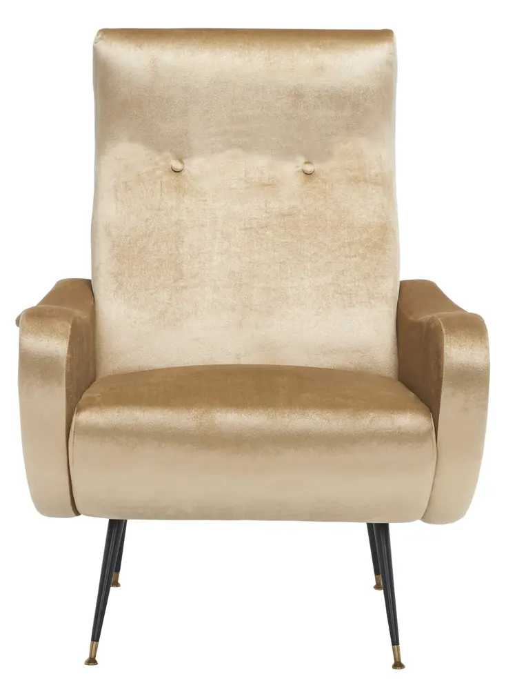 Elicia Velvet Retro Mid Century Accent Chair
