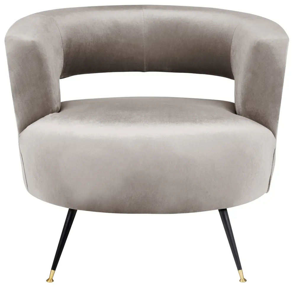 Manet Velvet Retro Mid Century Accent Chair