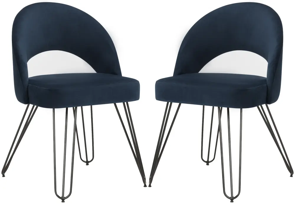 Jora Velvet Retro Side Chair