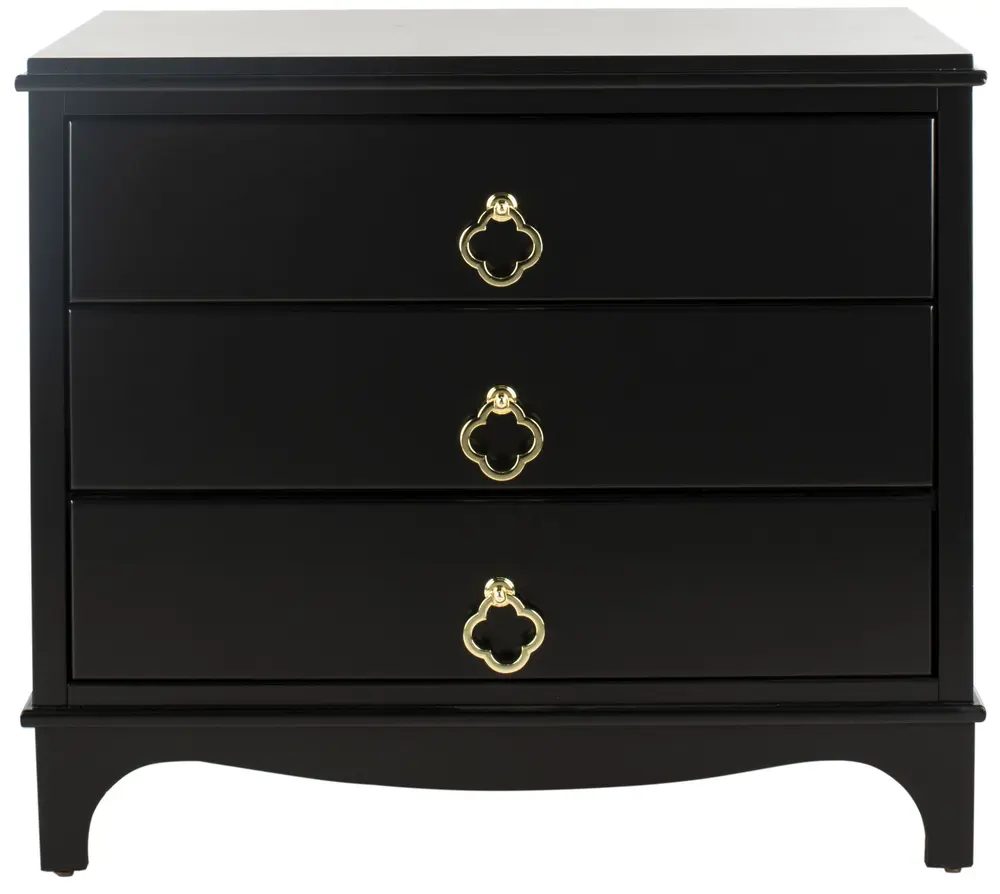 Hannon 3 Drawer Contemporary Nightstand