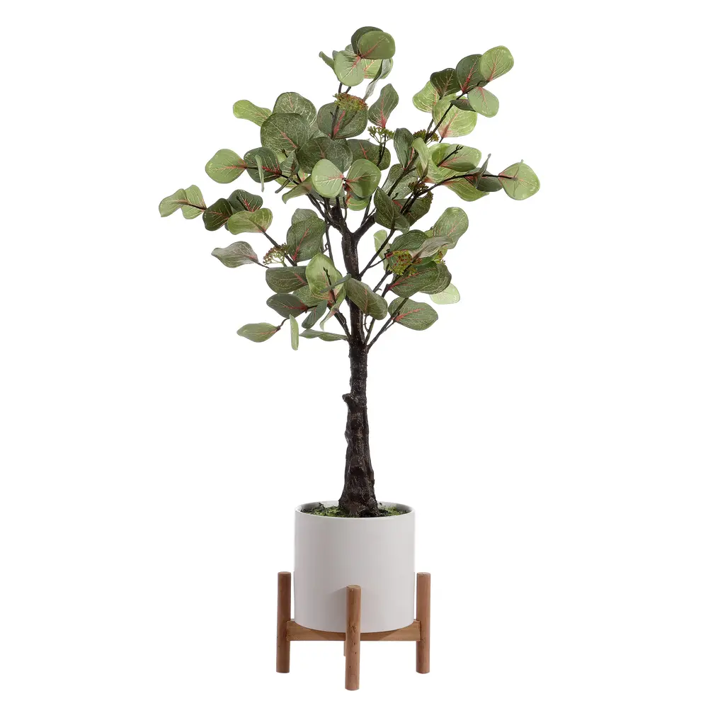 Faux 34.25 Inch Eucalyptus Potted Tree