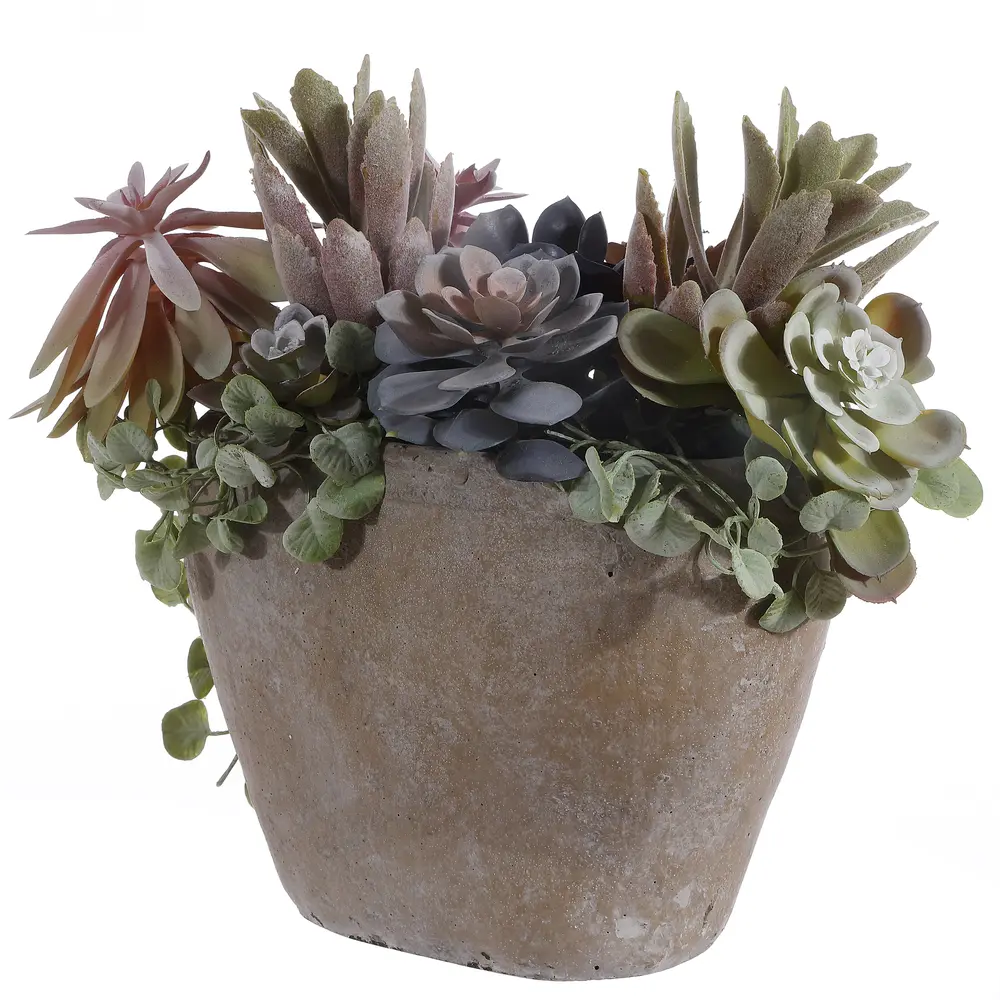 Faux Succulent Potted Plant