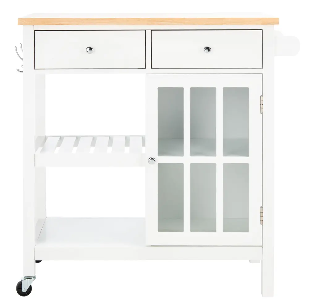 Locklyn 1 Door 2 Drawer 2 Shelf Kitchen Cart