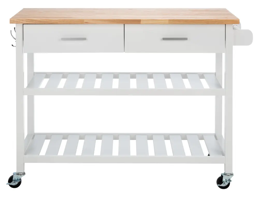 Kiko 2 Drawer 2 Shelf Kitchen Cart