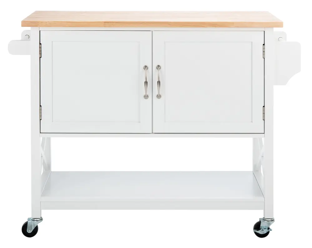 Kesler 2 Door 1 Shelf Kitchen Cart